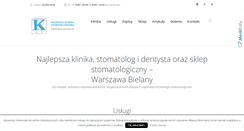 Desktop Screenshot of klinikastomatologiczna.pl